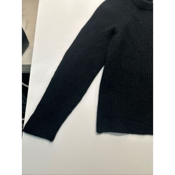 VINCE Cashmere Wool Ribbed Hooded Pullover Sweater - Picture 4 of 7